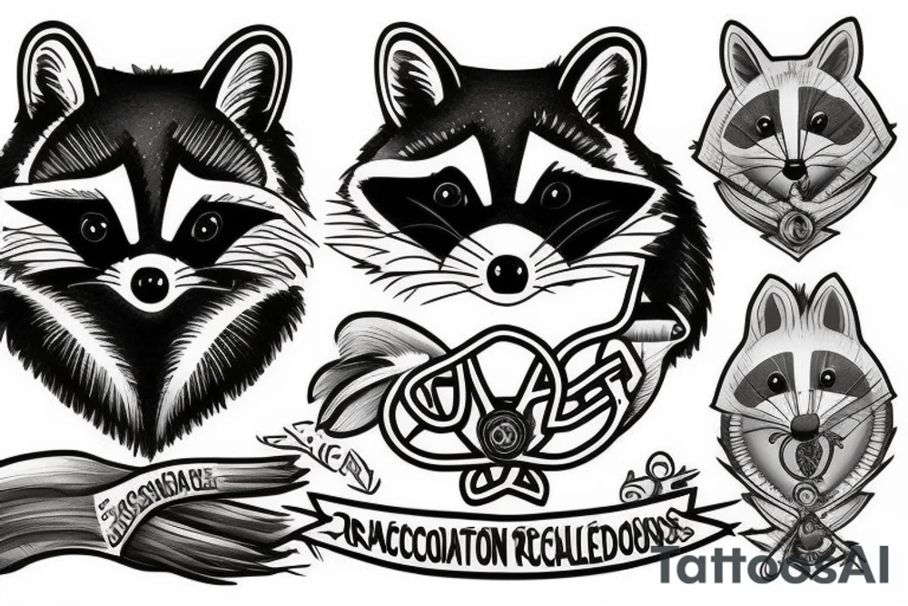 Medic racoon tattoo idea