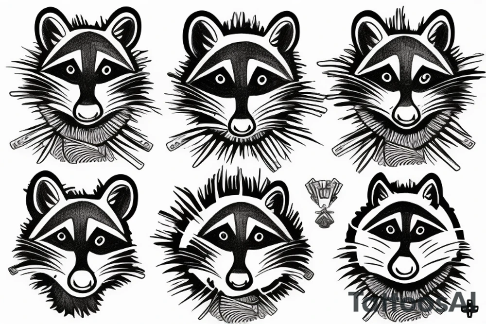 Medic racoon tattoo idea