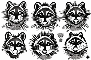 Medic racoon tattoo idea