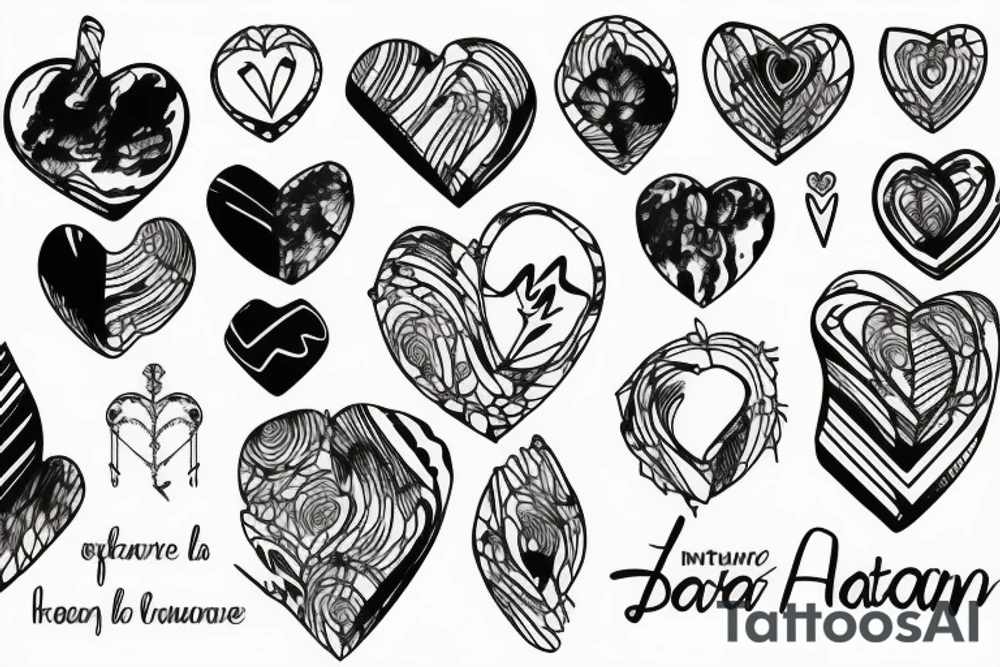 Mountain  with heart tattoo idea