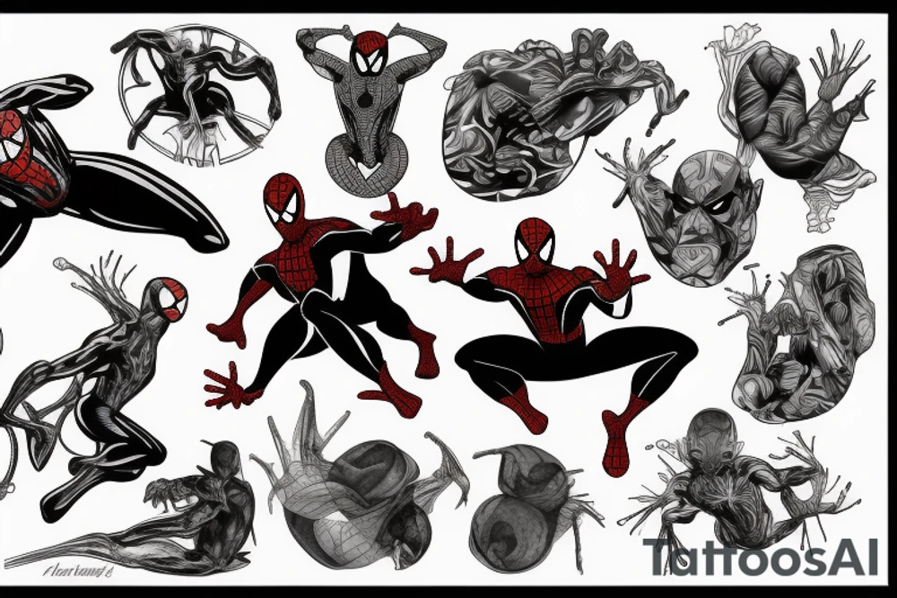Spiderman tattoo idea