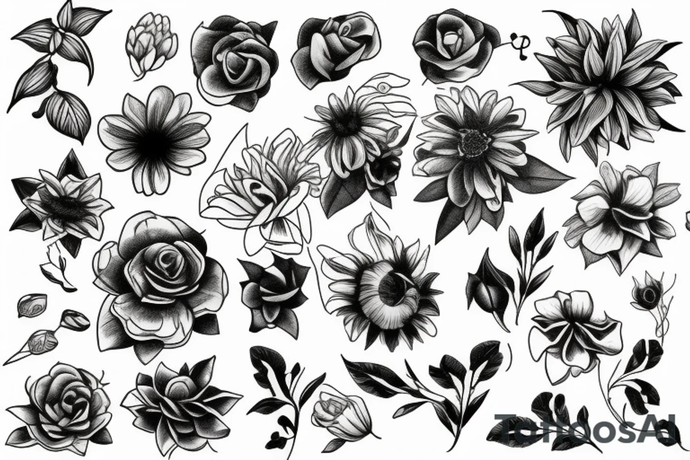 Flower tattoo idea