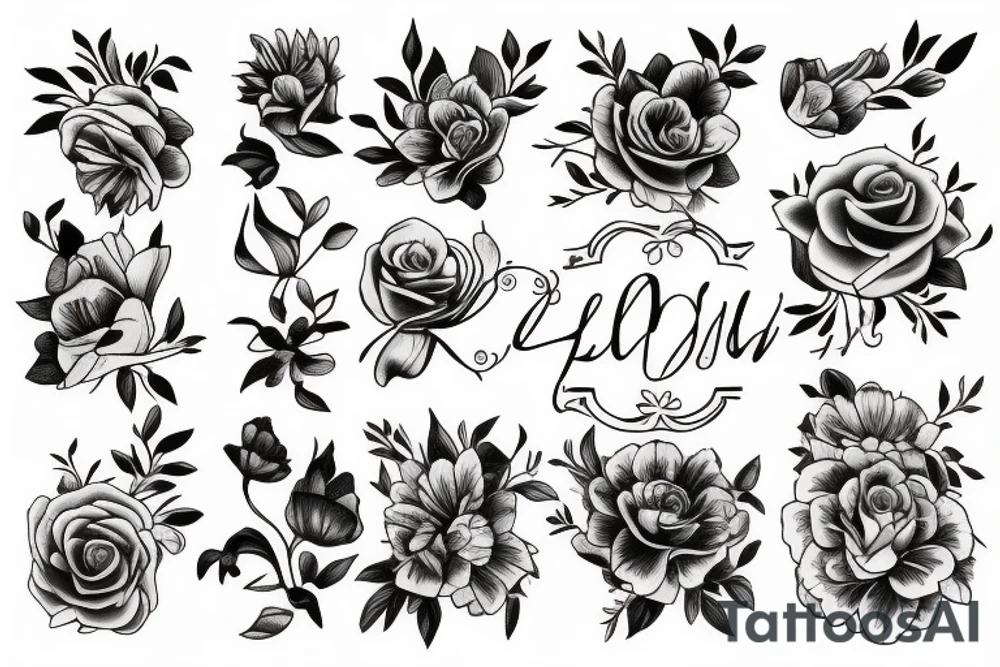 Flower tattoo idea