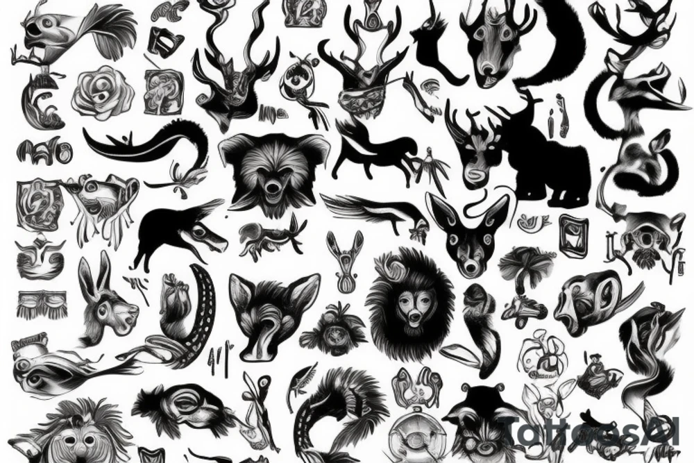 something with zero sense, maybe some animal tattoo idea something with zero sense, maybe some animal tattoo idea