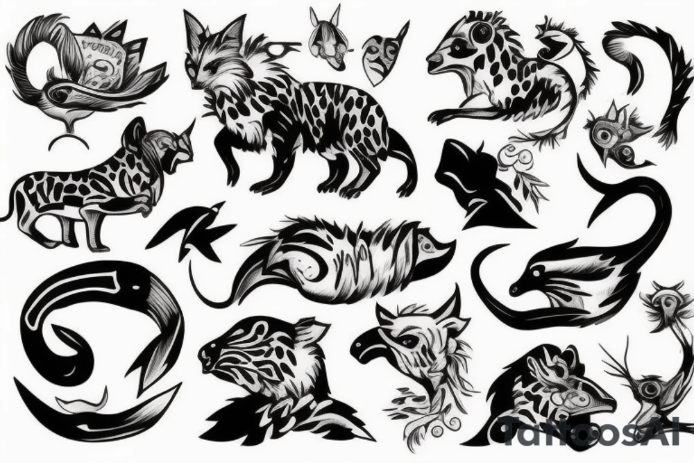 something with zero sense, maybe some animal tattoo idea something with zero sense, maybe some animal tattoo idea