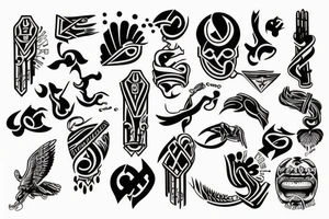Greckie symbole tattoo idea