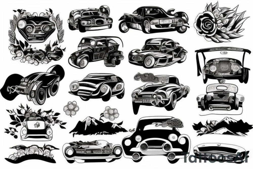 Japan car tattoo idea