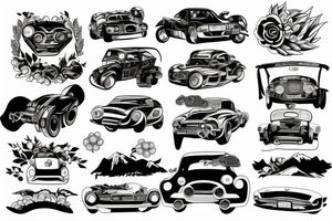 Japan car tattoo idea