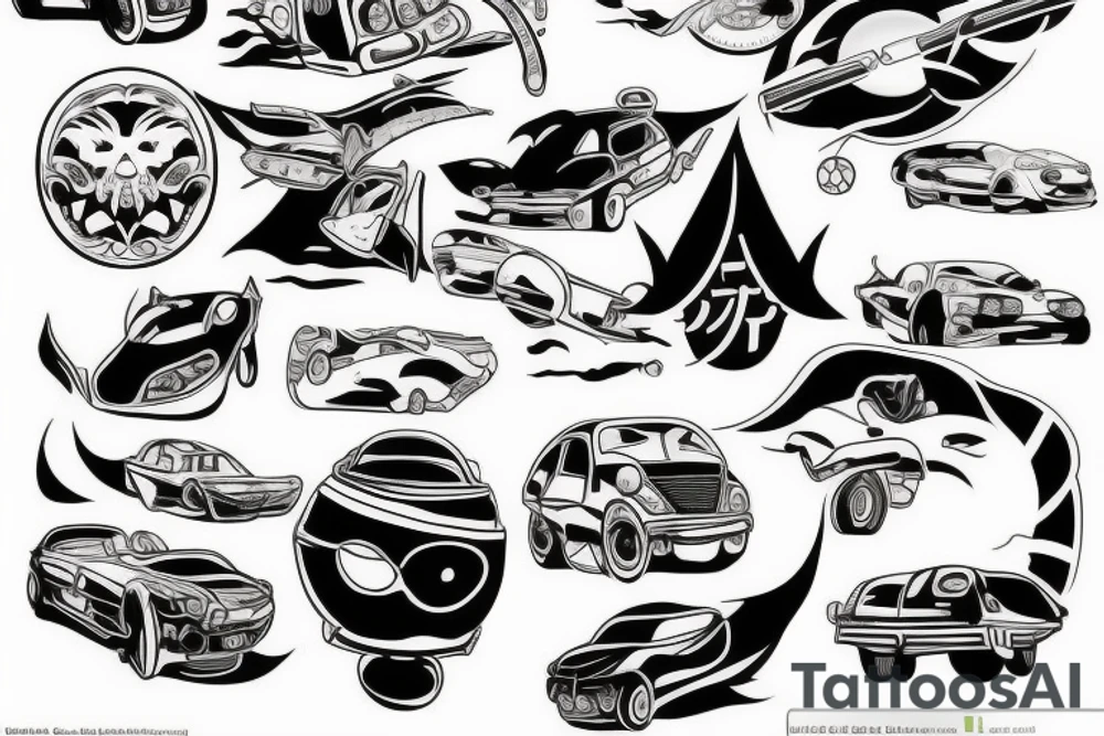 Japan car tattoo idea
