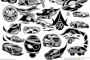 Japan car tattoo idea