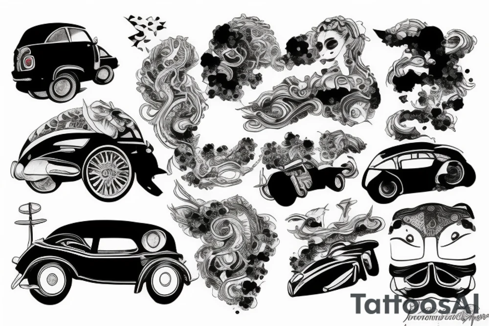 Japan car tattoo idea