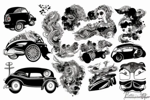 Japan car tattoo idea