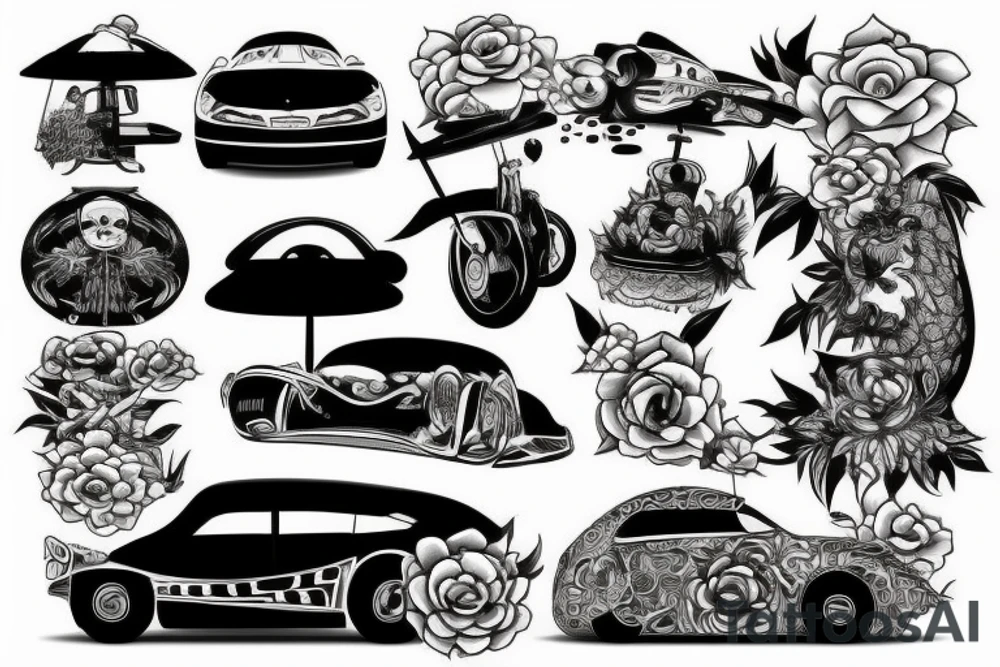 Japan car tattoo idea