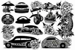 Japan car tattoo idea