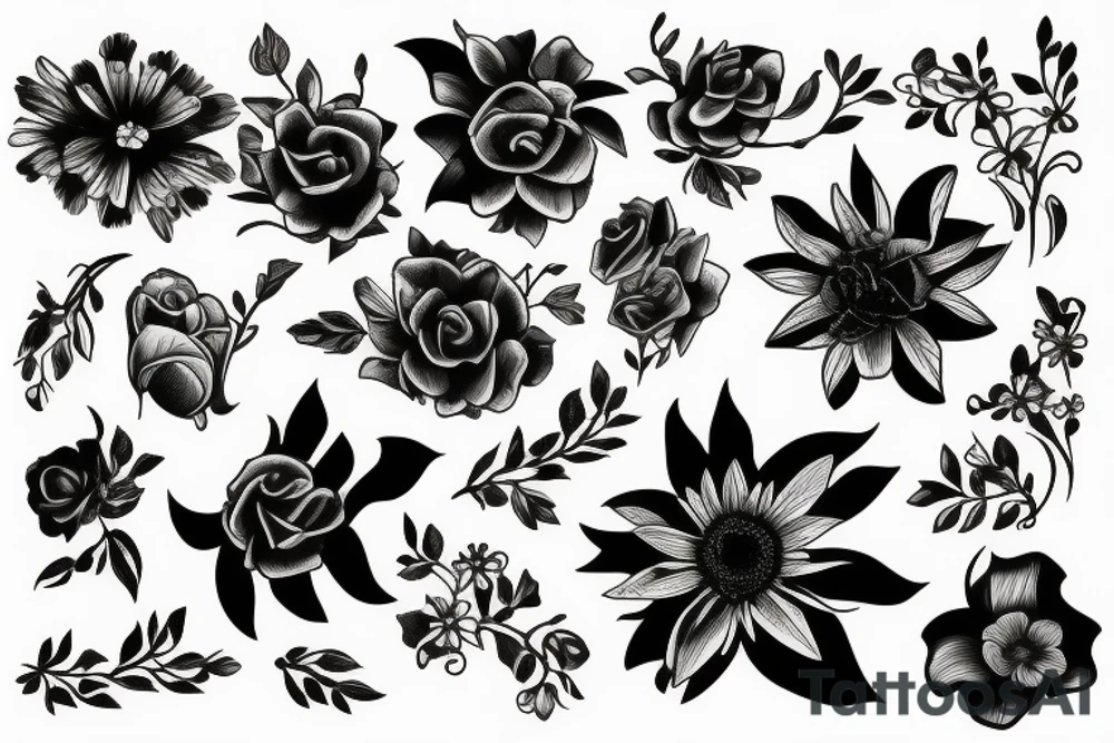 Flowers tattoo idea