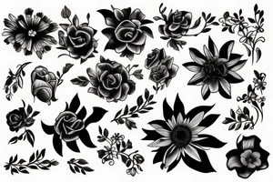 Flowers tattoo idea