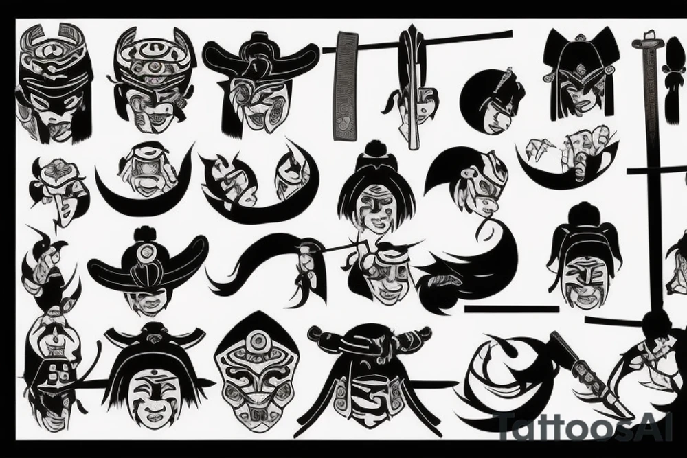 Samurai tattoo idea