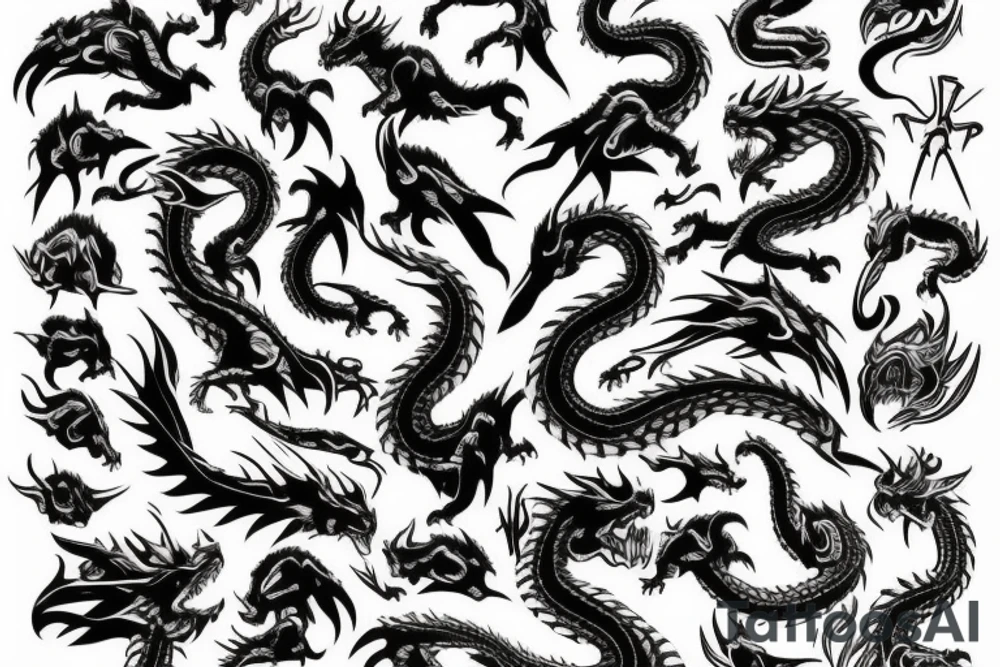 dragon tattoo idea