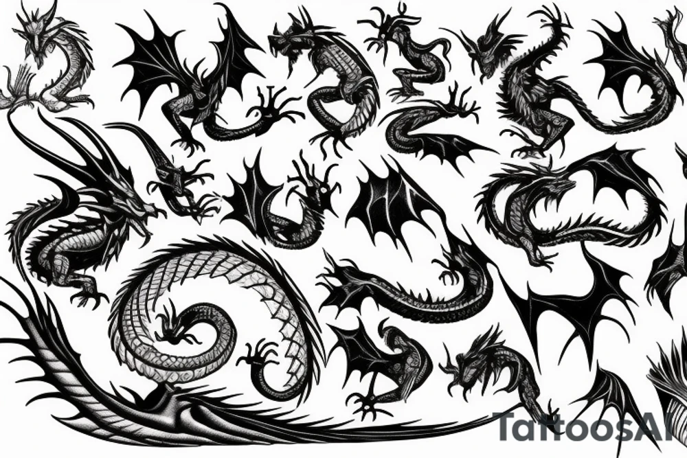 dragon tattoo idea
