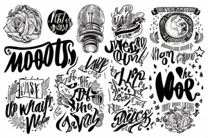 us against the world tattoo idea