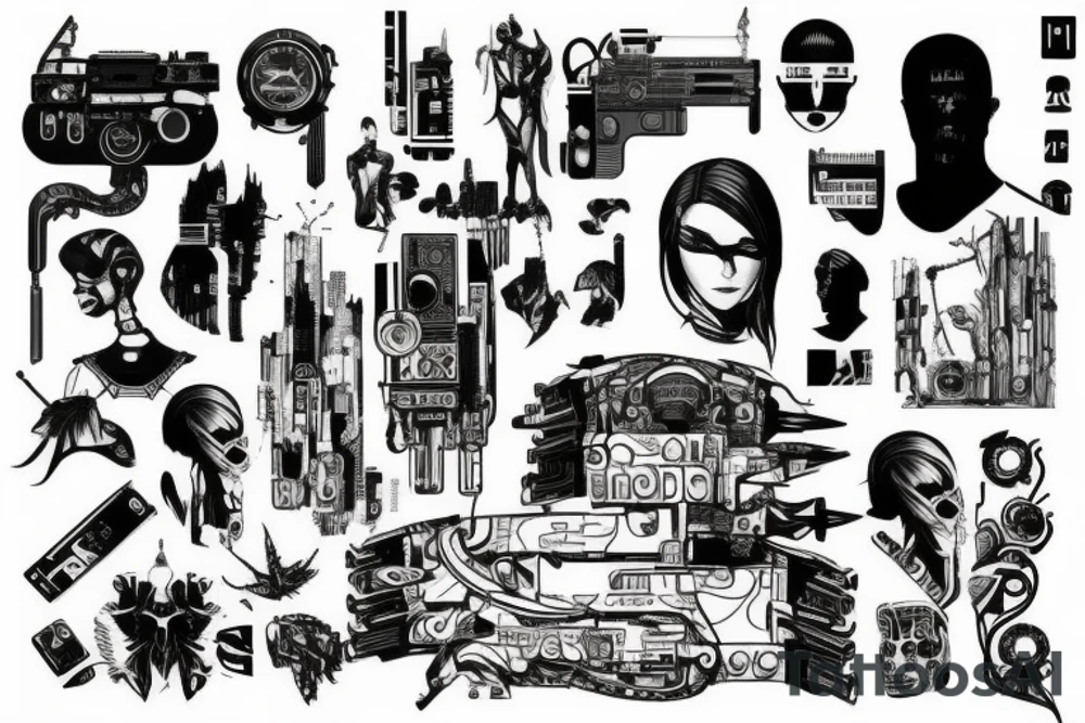 Cyberpunk tattoo idea