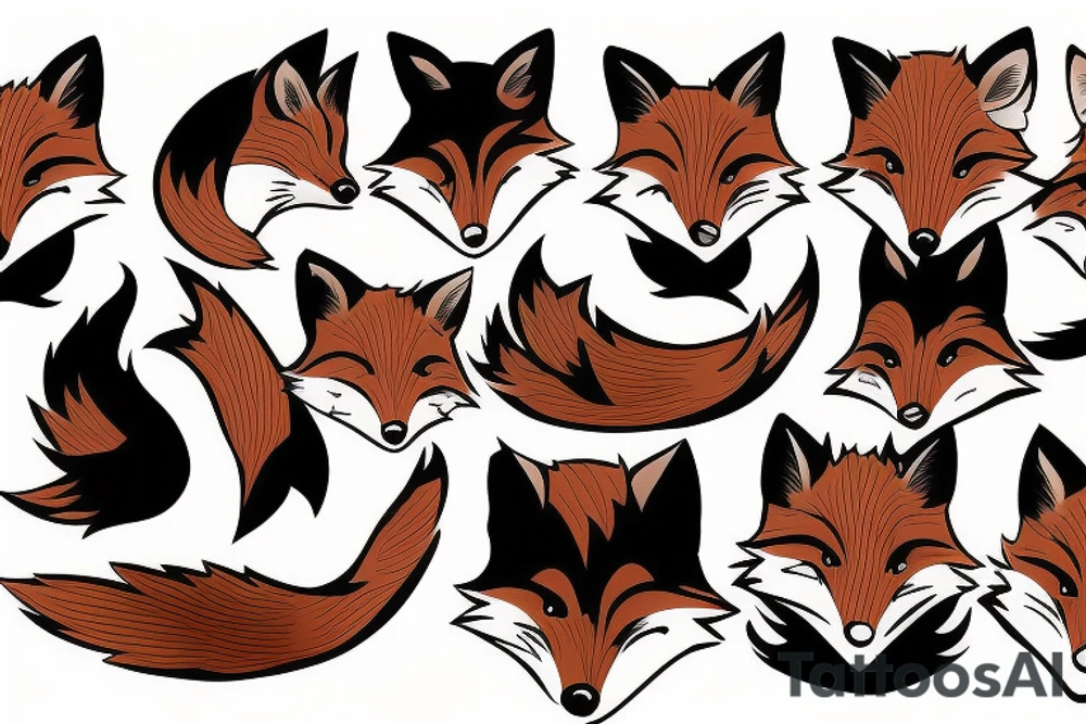 little fox, male tattoo tattoo idea