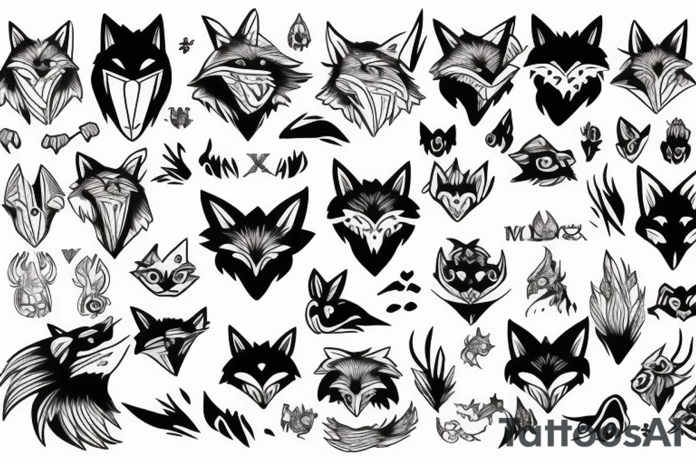 nightmare fox tattoo idea