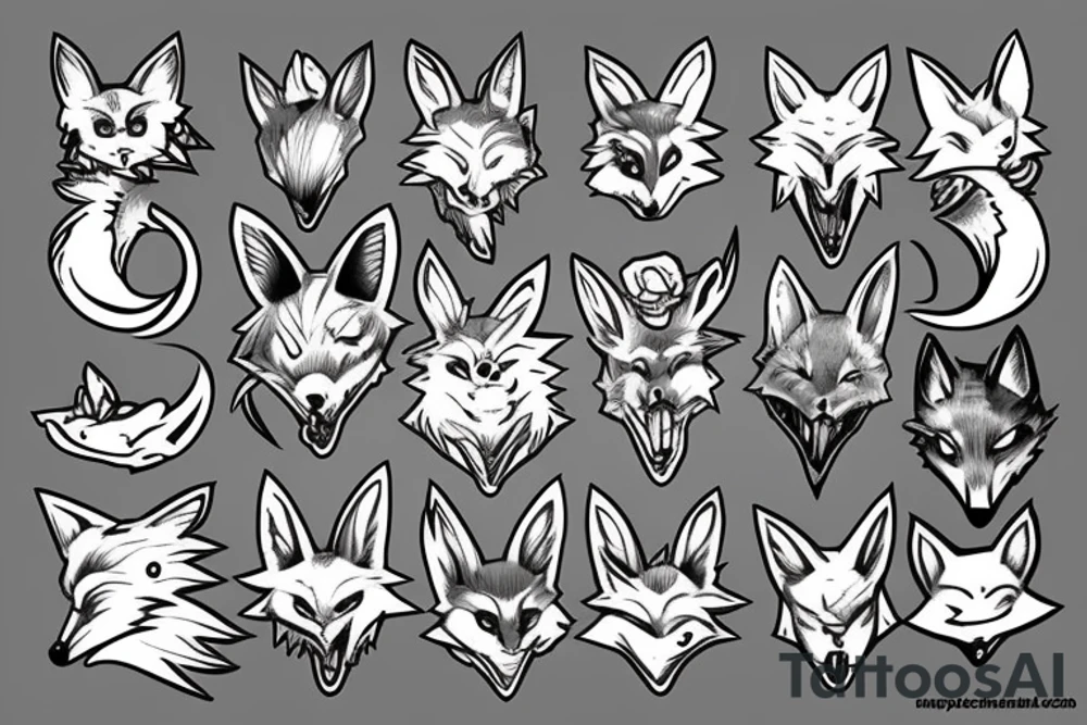 nightmare fox tattoo idea