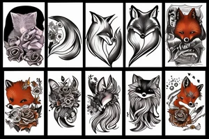 nightmare fox tattoo idea