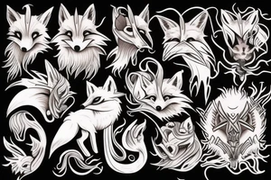 nightmare fox tattoo idea
