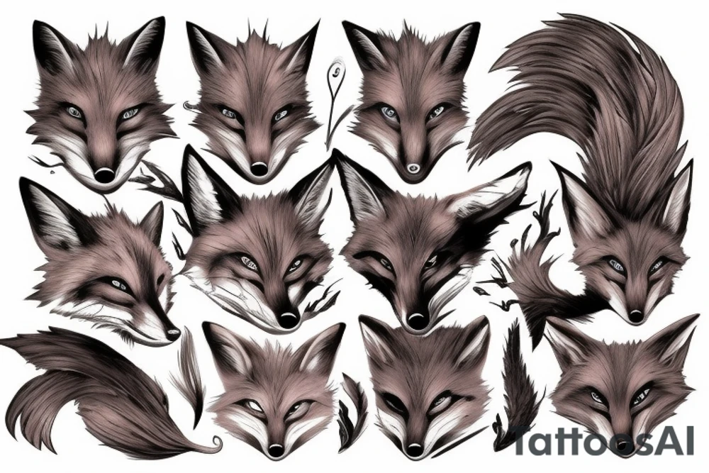 nightmare fox tattoo idea