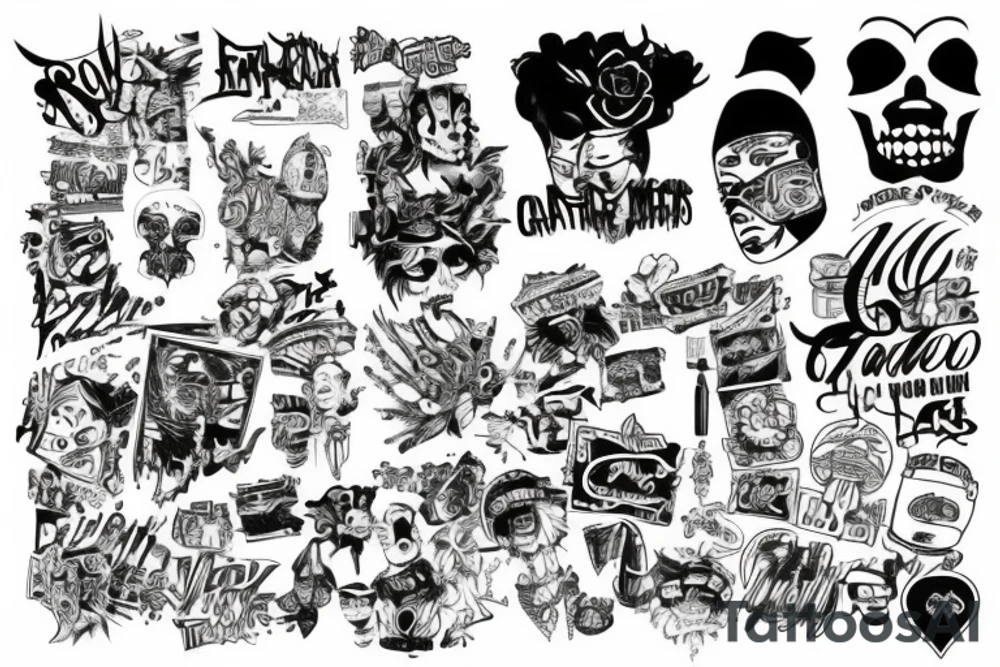 Grafitti '90 tattoo idea