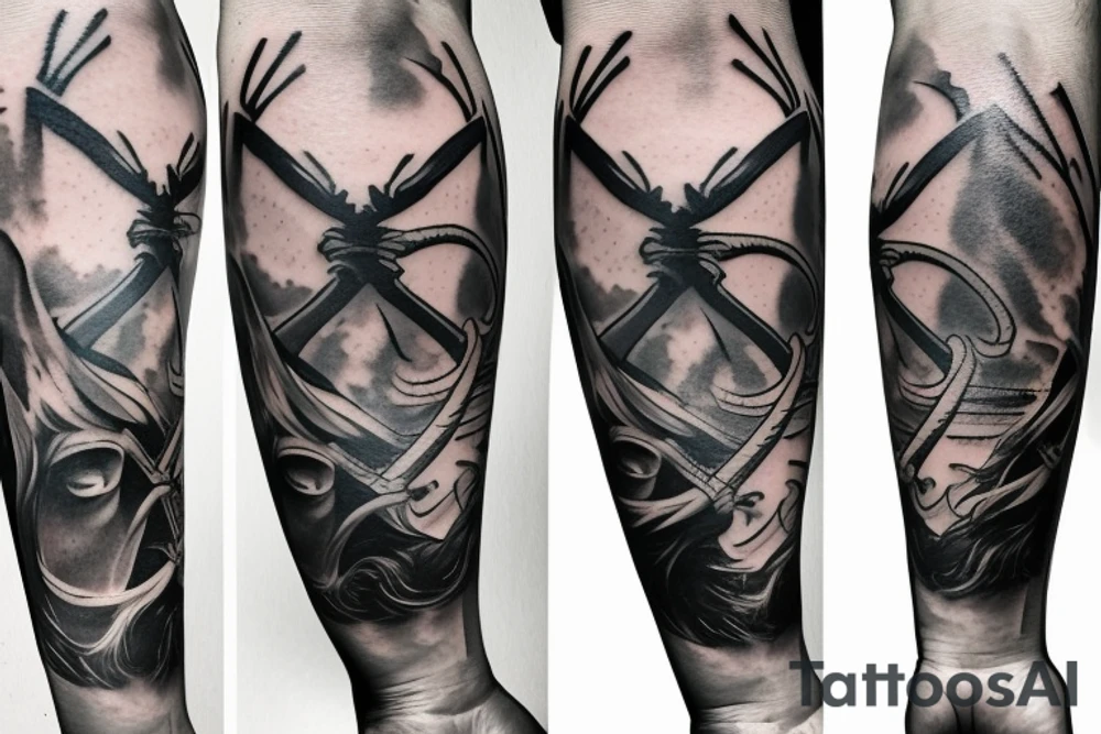 3 swords and spider tattoo idea