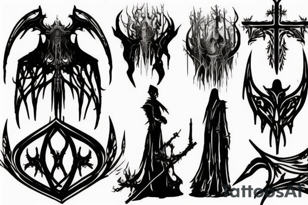 Bloodborne cathedral tattoo idea