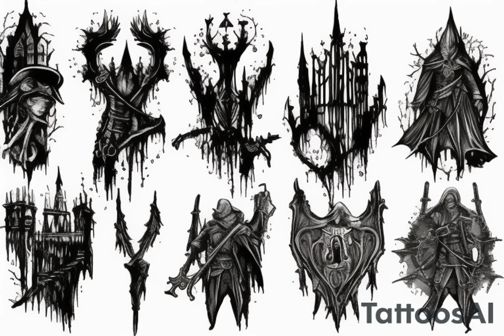Bloodborne cathedral tattoo idea