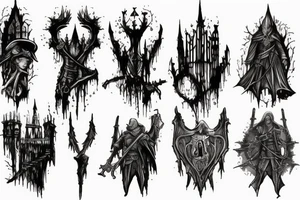Bloodborne cathedral tattoo idea