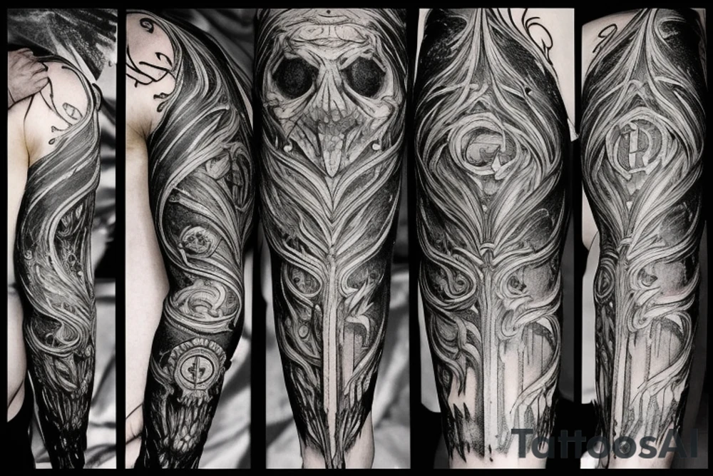 Big Bloodborne cathedral city tattoo idea