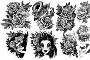 Wilk, las, tattoo idea
