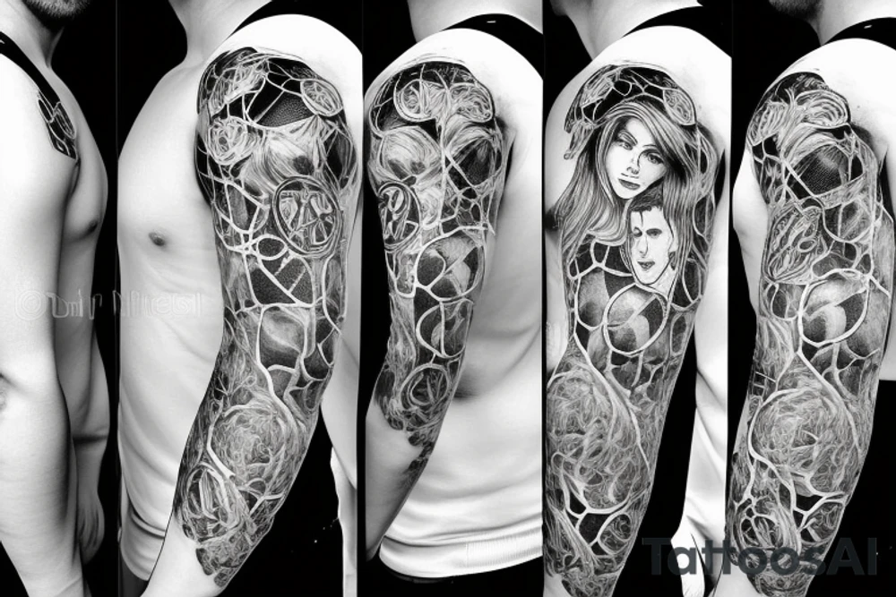 Messi with world champion, football passion friendly love tattoo idea