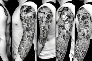 Messi with world champion, football passion friendly love tattoo idea
