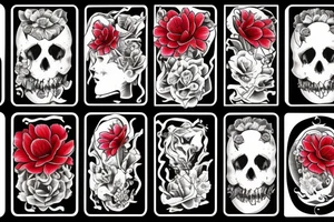 red flowers of penny fool arms tattoo tattoo idea