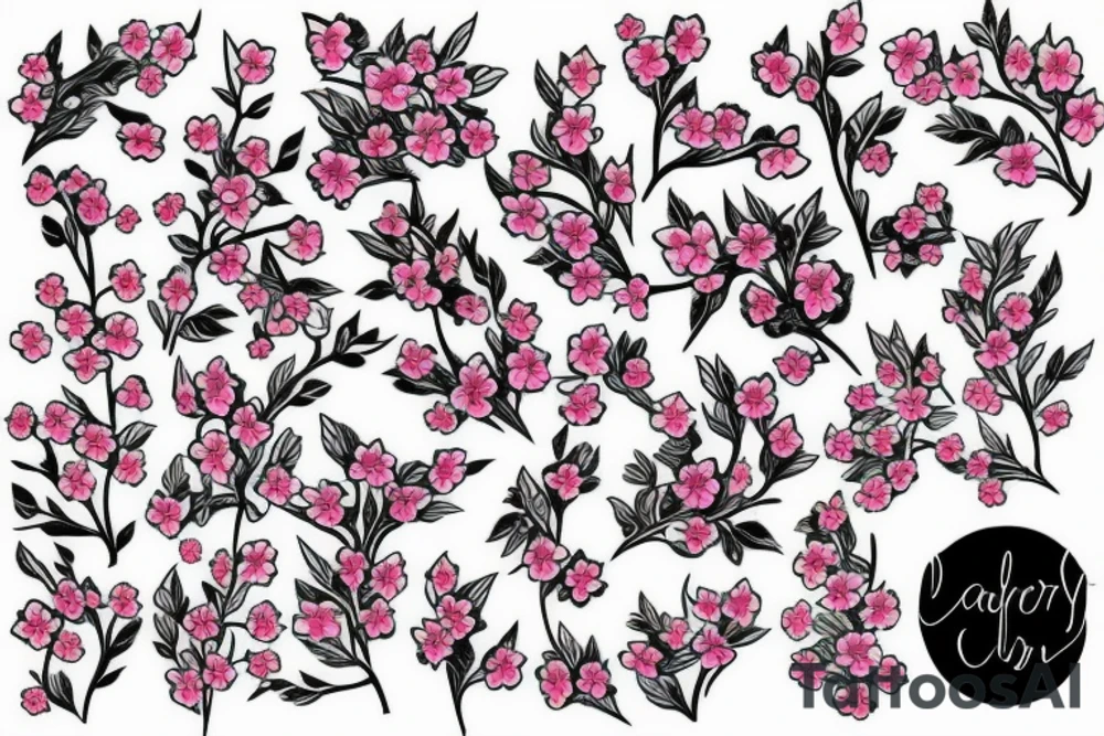 cherry blossom tattoo idea