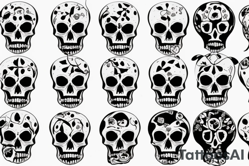 skeleton tattoo idea