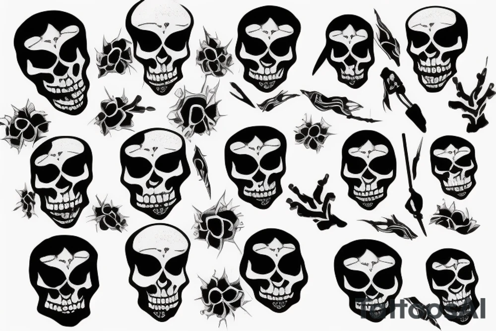 skeleton tattoo idea