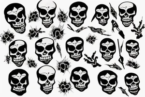 skeleton tattoo idea