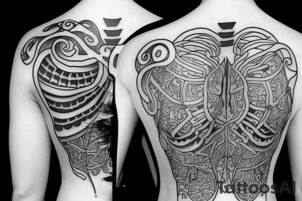 skeleton body tattoo idea