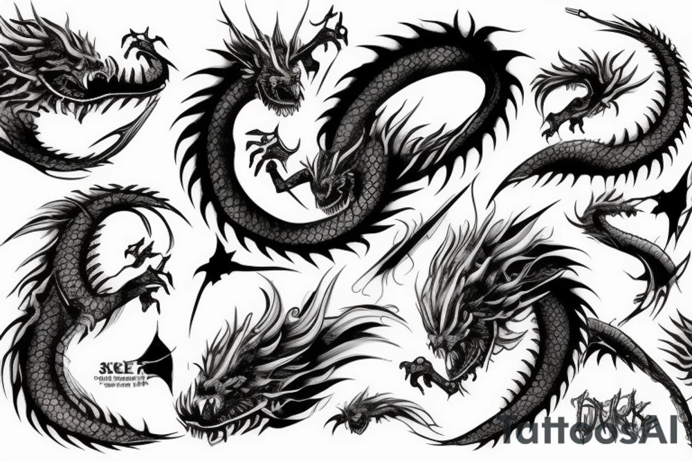 Dark purpls eye dragon tattoo idea