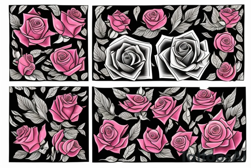 Rose in hearth tattoo idea