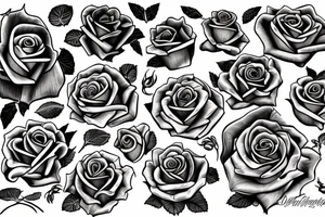 Rose in hearth tattoo idea