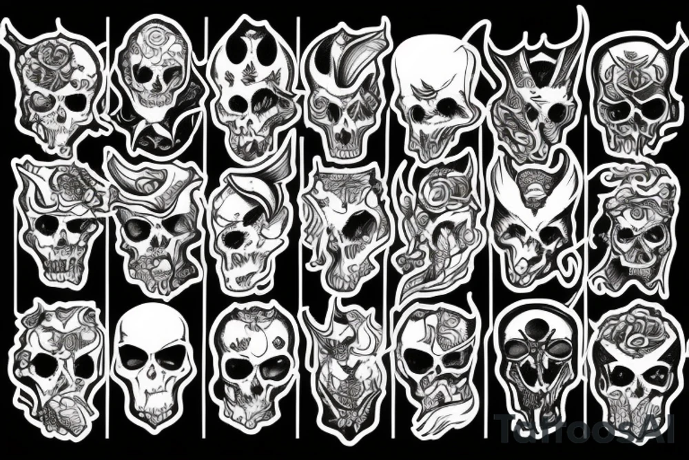 Demons Angels tattoo idea